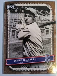2005 Upper Deck Classics Baseball #4 Babe Herman