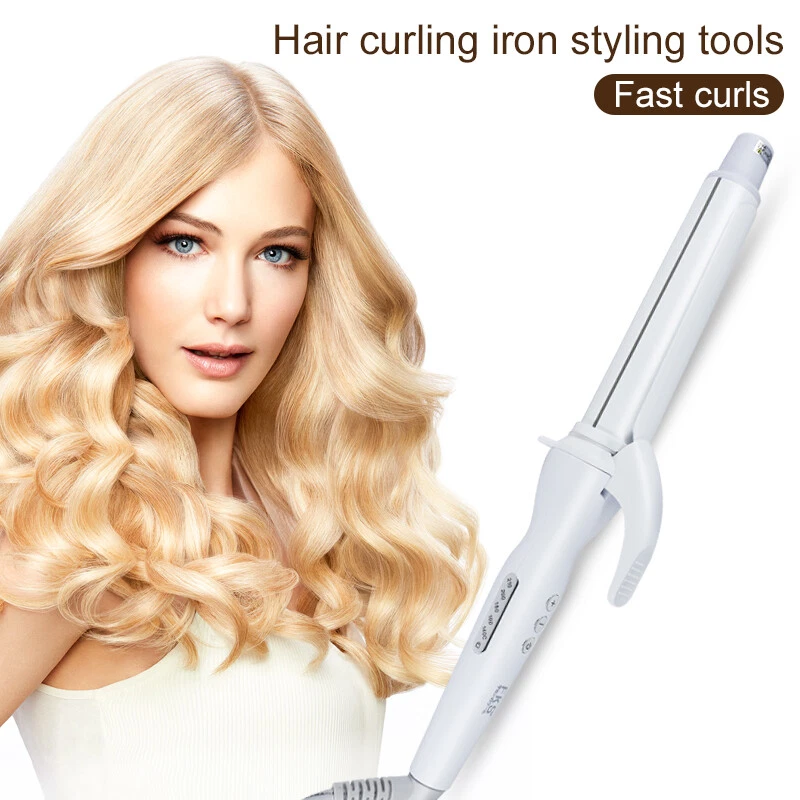 Professional Hair Curling iron with Ceramic Coating Barrel (white)  - Image 1 of 4