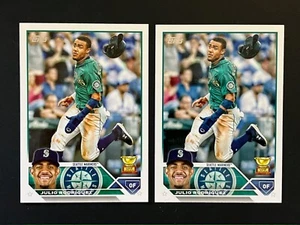 2023 Topps Series 1 Julio Rodriguez x2 Gold Cup ROY Seattle Mariners Lot - Bild 1 von 2