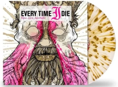 EVERY TIME I DIE ‘NEW JUNK AESTHETIC’ LP Ltd Ed /500 Milky Clear Gold Splatter - Image 1 of 4