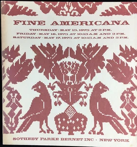 Arte de muebles antiguos americanos vidrio cerámica plateada 1975 S.P-B. Catálogo de subastas - Imagen 1 de 6