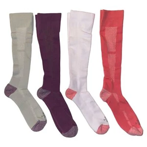NWT TOMMIE COPPER Over-the-Calf Compression Socks 4-Pack Unisex Size XL Pink - Bild 1 von 5