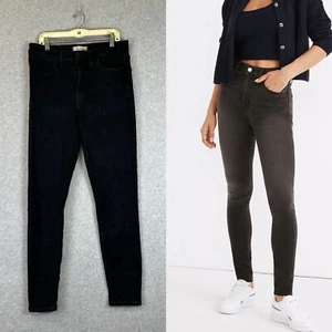 Madewell Roadtripper Skinny Jeans Women’s 28 Tall Black Denim Stretch 28x29 28 T - Picture 1 of 15