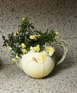 Pier One Floral Teapot Planter - No Lid - Picture 1 of 3
