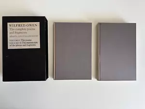 Wilfred Owen Complete Poems and Fragments Volumes 1 and 2 Poet 1984 Hardcover - Picture 1 of 14