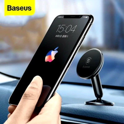 Baseus 360° Rotating Magnetic Phone Holder Car Mount Stand for Universal iPhone - Image 1 of 4