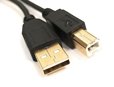 USB Printer Cable Gold Plated 2.0 A To B Lead Plug 1m 2m 3m 5m Epson Canon HP • 1.99£