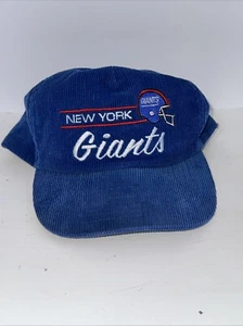 Vintage New York Giants Corduroy NFL Annco Otto 90s Snapback Hat Cap Script - Picture 1 of 5