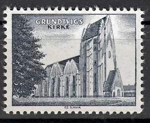 Probedruck Test Stamp Esemplare Prøve Grundtvig Kirke Slania 1968 - Foto 1 di 1