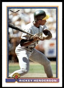 1991 Bowman Baseball Rickey Henderson Oakland Athletics #371