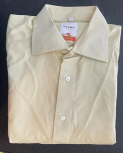 Olymp Hemd - Slim Line - Luxor - Gelb - Kurzarm - Tailliert - Gr. 39 - Bild 1 von 4