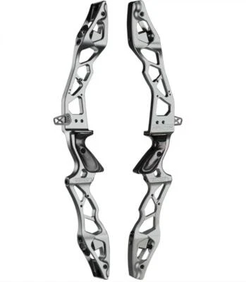 Elevador de arco recurvo ILF 25" tiro con arco derribo agarre de madera profesional tiro aerodinámico Foto 1 de 4