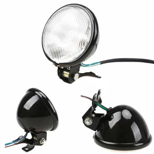 Se adapta a Harley Café Racer Bobber Custom Chopper 12V Moto Faro Lámpara Luz - Imagen 1 de 11