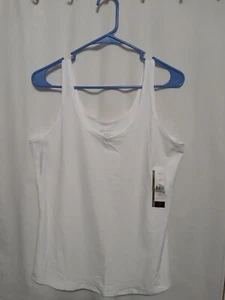No Boundaries Scoop Tank Vivid White Women XL 15 - 17 - Picture 1 of 6