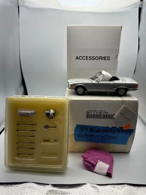 Franklin Mint Mercedes Benz 450SL Convertible, Plateado, Excelente, En Caja Foto 1 de 4