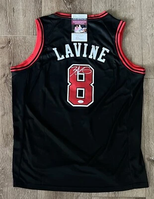 Zach LaVine Signed Custom Chicago Bulls Jersey JSA Size 52 - Image 1 of 3