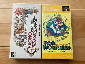 lot Chrono Trigger Super Mario World SFC Super Famicom SNES NTSC-J FROM Japan - Picture 1 of 6