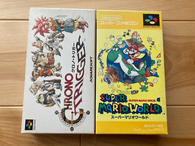 lot Chrono Trigger Super Mario World SFC Super Famicom SNES NTSC-J FROM Japan - Image 1 of 4