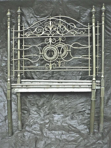 Antique Lavish Pair Brass Bed Twin Bed Head Boards Spectacular Local Pickup Only Cover