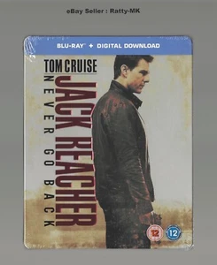 JACK REACHER : NEVER GO BACK - (UK) BLU RAY STEELBOOK - NEW (READ DESCRIPTION) - Picture 1 of 7