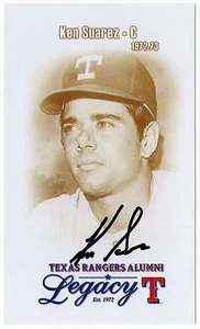 Texas Rangers Alumni Legacy *AUTOGRAPHED* Postcard Ken Suarez SGA Portrait - Picture 1 of 1