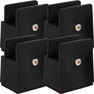 4 Pcs Desk Riser Blocks Heightened Table Mat Bed Raisers Furniture Lifters - Picture 1 of 11
