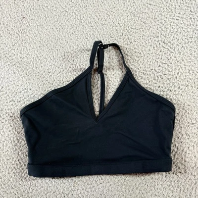 Безымянный женский спортивный бюстгальтер с бретелью через шею темно-серый размер M - Изображение 1 из 4