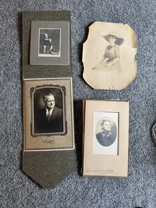 Antique Portrait Pictures Lot Of 4 - Instant Family - Picture 1 of 9