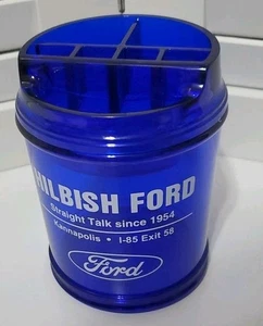 Taza Lápiz De Colección Hilbish Ford Concesionario Azul Cobalto Plástico Kannapolis NC Anuncio - Imagen 1 de 4