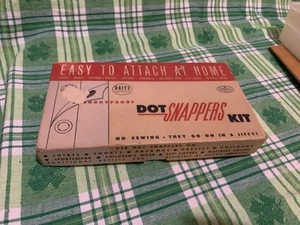 ❤️Vintage Dritz Dot Snappers Kit #650 Regular Size No Sew 1950’s & Original Box - Picture 1 of 13