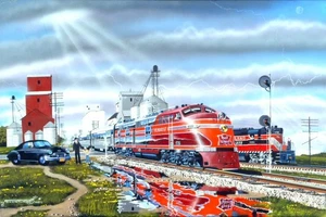 Robert West 334 Rock Island Memories I' Railroad Art Print - S&N - Picture 1 of 1