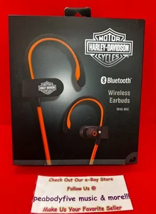 HARLEY DAVIDISON MOTOR BIKE Auriculares Inalámbricos Bluetooth Con Micrófono ¡NUEVO SELLADO! - Imagen 1 de 11