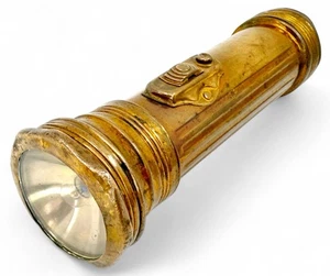 1950’s Bond Electric Corp. ‘Bond-Lite’ Solid Bronze Flashlight - Picture 1 of 9