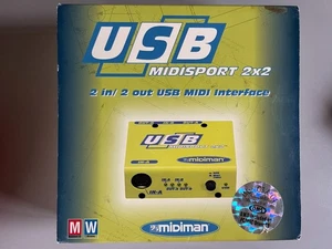 Interfaccia MIDI-USB esterna M-AUDIO MIDISPORT 2x2 32 canali - PC MAC - vintage - Foto 1 di 8