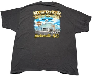 Harley-Davidson 3XL T-Shirt New River NC Dealership 2006 USA Made Black - Picture 1 of 6