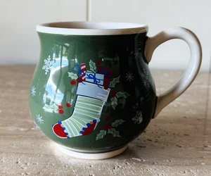 Longaberger Taza Navidad Verde Medias Taza, Repuesto "Todos los adornos" - Imagen 1 de 5