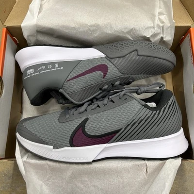 Nike Air Zoom Vapor Pro 2 HC Grey/Sangria DR6191-0016 Men’s Size 10 NIB - Image 1 of 4