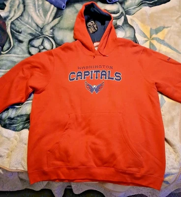 Brand New Capitals NHL Heavyweight Men’s XXL Red Hoodie/ Embroidered. Reebok - Image 1 of 4