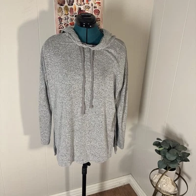 Suéter Sudadera Lou & Grey for LOFT Gris Cuello Redondo Mármol Talla Pequeña Foto 1 de 4