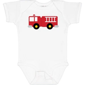 Inktastic Fire Truck Childs Fireman Baby Bodysuit Firefighter Future Occupation - Picture 1 of 10