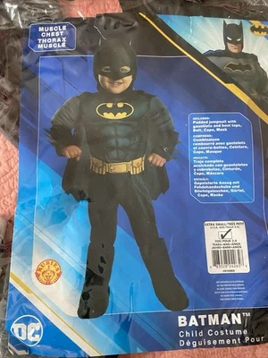 Disfraz Batman Caballero Oscuro Trilogía Niño con Capa y Máscara Extra Pequeño/Talla 2/4 Foto 1 de 4
