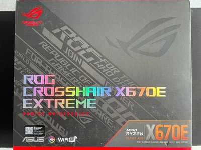 ASUS ROG CROSSHAIR X670E EXTREME, AMD, AM5, DDR5, PCIe 5.0, 5x M.2, 5G/10G - Bild 1 von 4