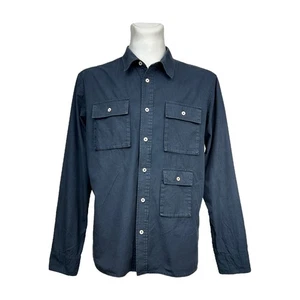 A Kind Of Guise Navy Blue 3 Pocket Overshirt Button Men Size L Germany - Picture 1 of 7