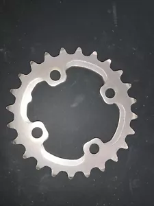 Shimano 24-AM Chainring 24 teeth 4 Bolt 64mm BCD Silver, shipping included - Picture 1 of 2