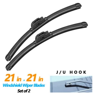 Juyioudy Windshield Wiper Blades Fit For Jeep Patriot 2008-2007 21"+21" Set of 2 - Picture 1 of 5