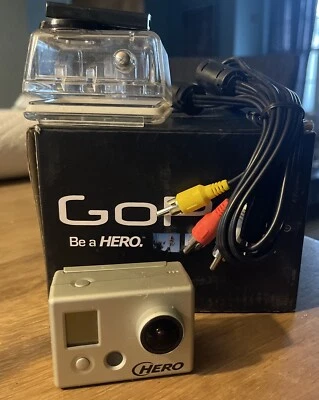 GoPro HD Helmet HERO High Definition Camcorder & Mount Case SOLD AS IS Untested - Image 1 of 3