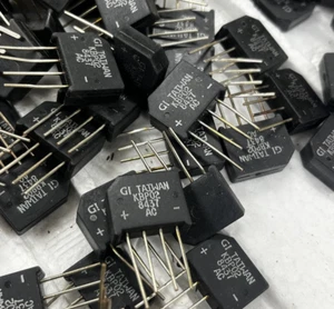 4G 50pcs General Instruments KBP02 1.5A 200V Bridge Rectifier - Picture 1 of 2