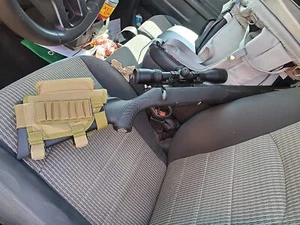 Rifle Buttstock Adjustable Tactical Cheek Rest Pad Ammo Pouch & 7 Shells Holder - Picture 1 of 20