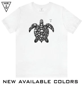 Mr. Anchor - Save Sea Turtles Unisex Nautical Jersey Tee, Premium T-shirt - Picture 1 of 37