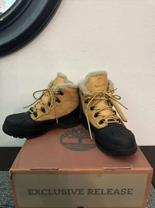 Timberland Shell Toe Euro Hiker Junior's Boot Brown Tabacco Size 5 Timber Dry - Picture 1 of 7